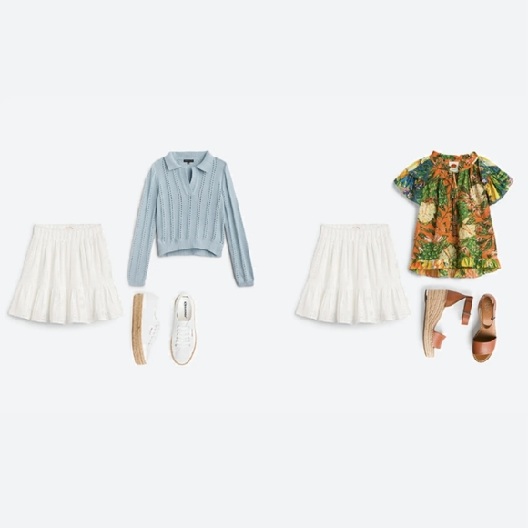 NWT Skies Are Blue Amelie Tiered Skirt - Picture 5 of 5